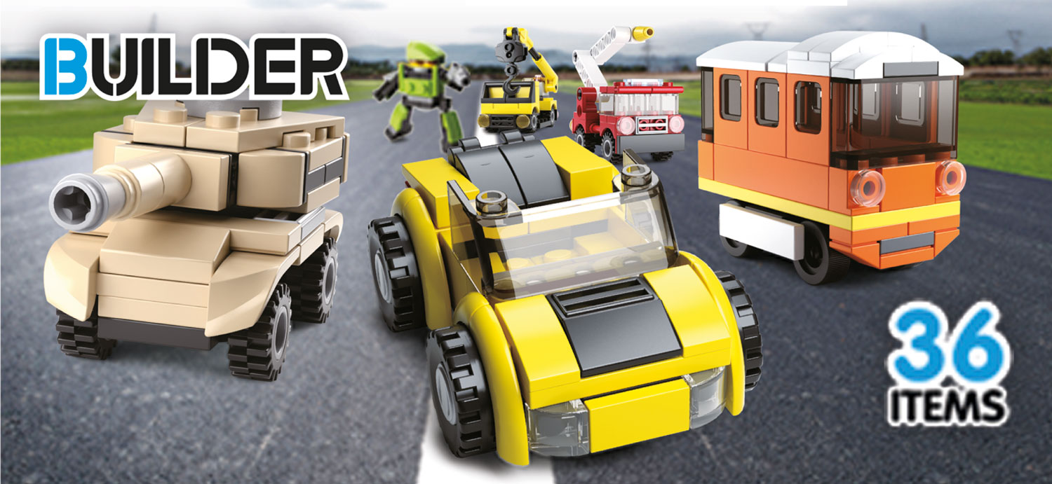 Sluban Builder: 36 different construction sets