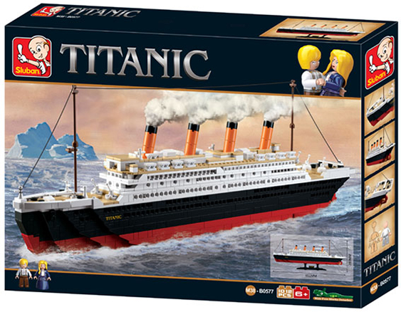 Sluban slubanm38-b0577 Titanic Big Building Bricks Set