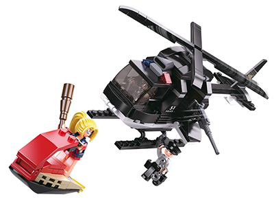 M38-B0651 Sluban Armored Riot Police Helicopter