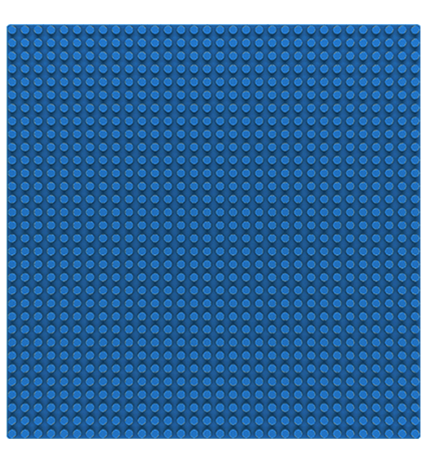 M38-B0833E Plaque de base 32 x 32 bleue Sluban