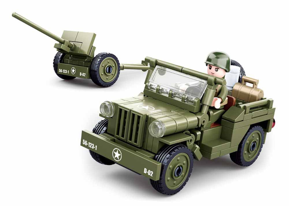 Sluban WWII Jeep US Army M38-70210