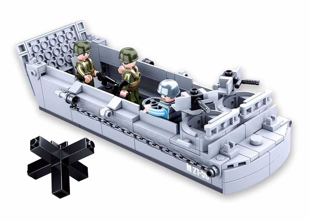 JEU DE CONSTRUCTION COMPATIBLE LEGO SLUBAN ARMY CROISEUR MILITAIRE