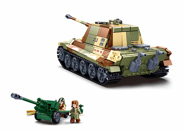 JEU DE CONSTRUCTION COMPATIBLE LEGO SLUBAN ARMY TANK CHAR ALLEMAND MOYEN  M38 B0859