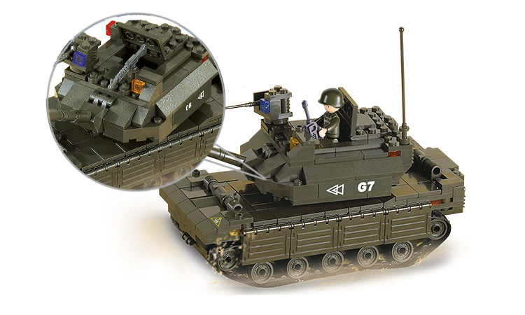 Lego Sluban Army : quartier général (M38-B7100)