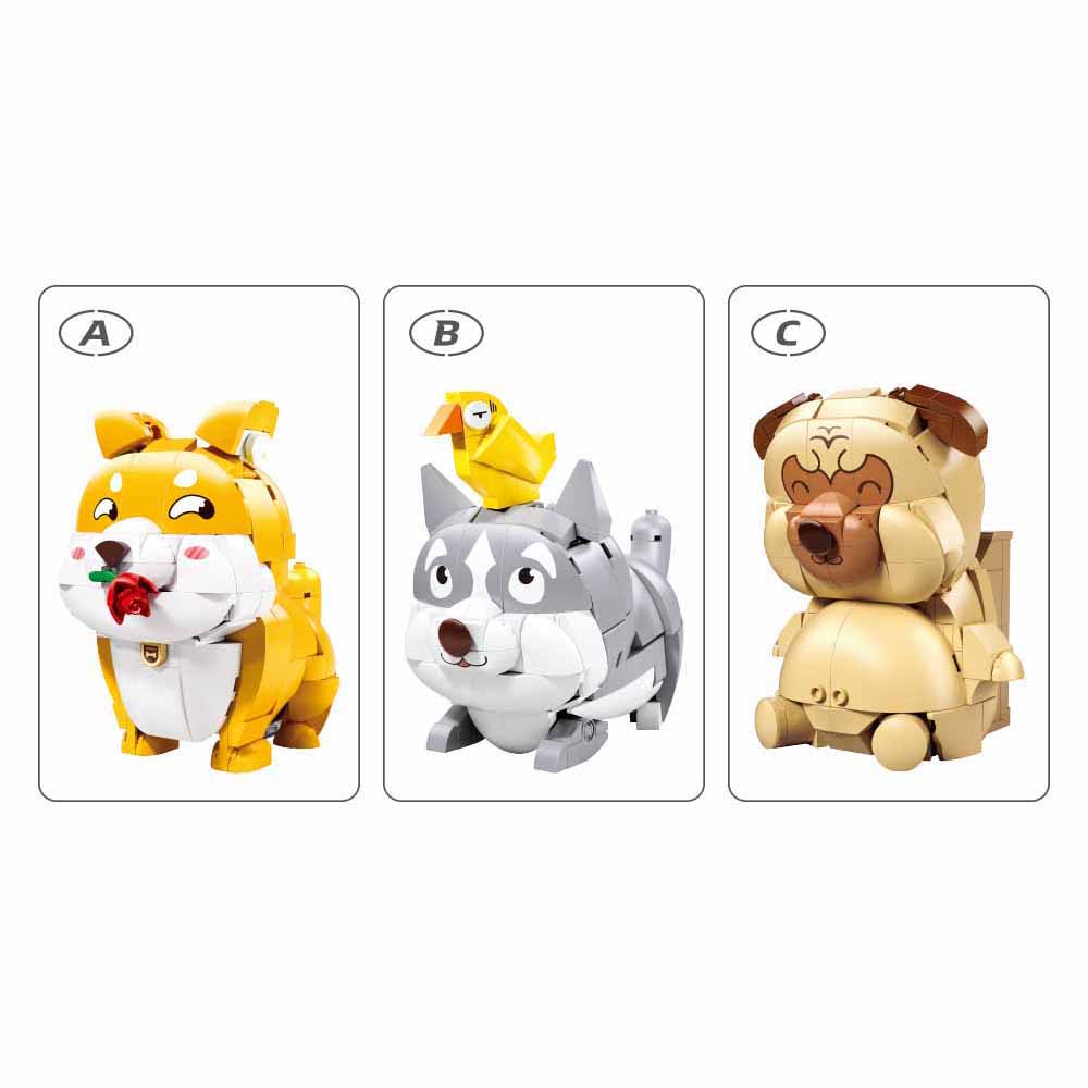 M38-P8058 Pleyerid hond pennenhouder 3 types 6 in een doos